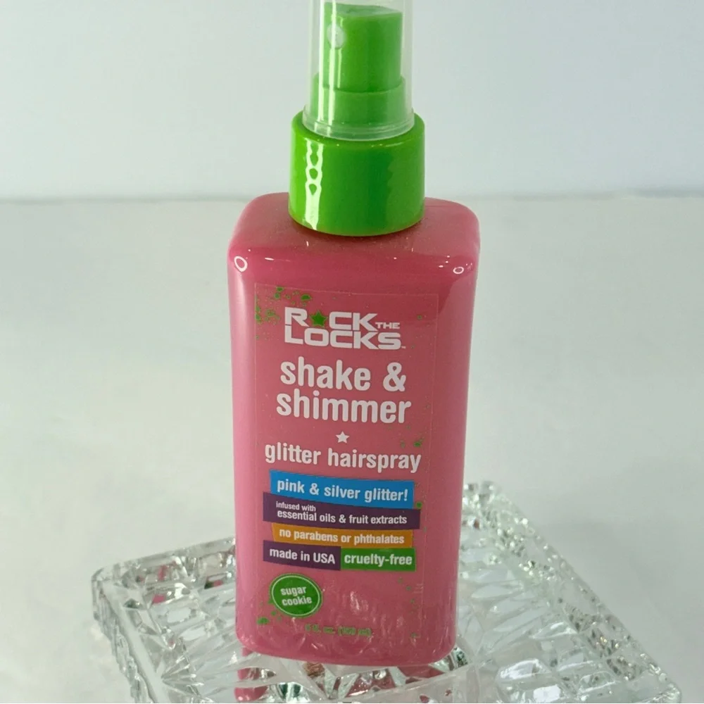 🆕 Shimmer Glitter Hairspray 💖 Pink & Silver Sugar Cookie 💖💖 5 oz